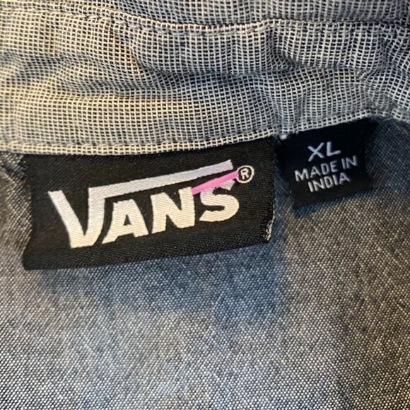 Vans Mens Shirt Size XL Long Sleeve Button Up Two-Tone Casual Travel Classic - Picture 3 of 8
